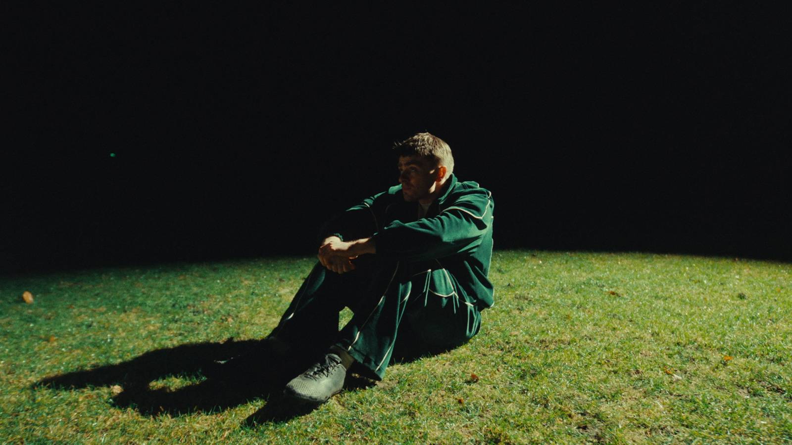 Wide cinematic football field spotlight scene music video production Netherlands EMPIRE Film