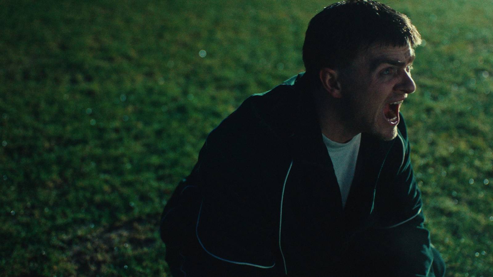 Cinematic night scene football field emotional performance music video production Europe EMPIRE Film